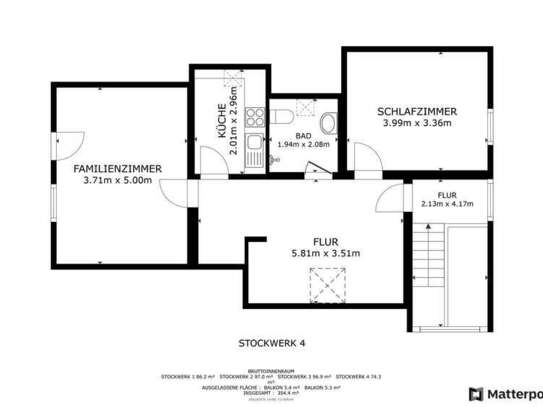 3-Zimmer-DG-Wohnung mit EBK in Östringen