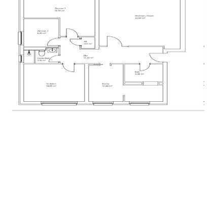 4-Raum-Hochparterre-Wohnung mit Balkon und Einbauküche in Hilden Nord