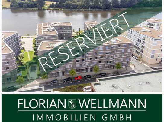 Bremen - Überseestadt | Neuwertige 3-Zimmer-Wohnung in der obersten Etage mit Weserblick und Tiefgar