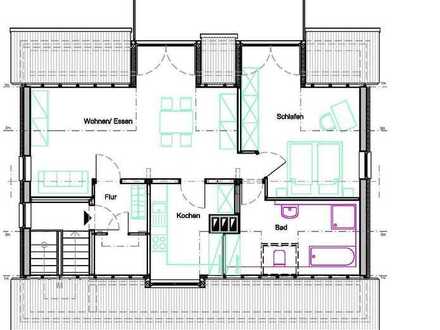 2 1/2 ZKB (DG-Wohnung) im Niedrigenergiehaus in Wörth