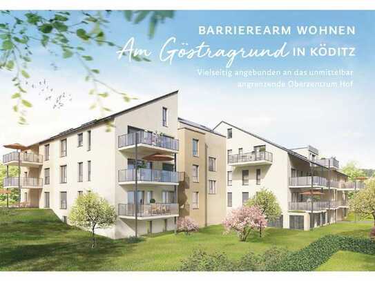 Neubau: barrierearme 3,5-Zimmer-Wohnung mit Balkon in Köditz (inkl. DG - ausbaubar)
