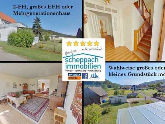 „2-Parteien oder für die Großfamilie“... Grundstück wahlweise 630-1.797m²!