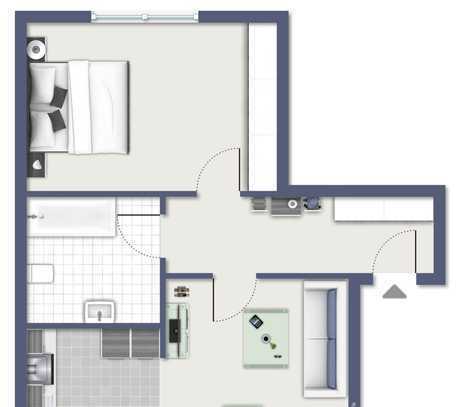 Moderne 2,5 Zimmer Wohnung in Innenstadtnähe!