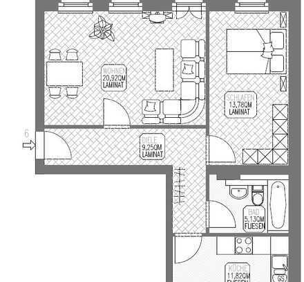 Symptatische 2 Zimmer-Wohnung in Potsdam-Babelsberg