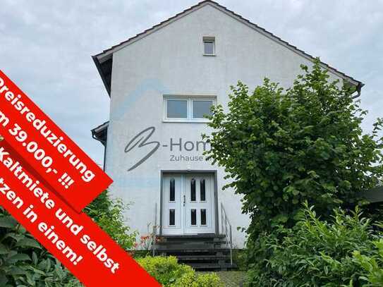 ***39.000,-€ weniger*** 2FH in ruhiger Lage - Eine Wohnung vermietet, eine Wohnung frei!