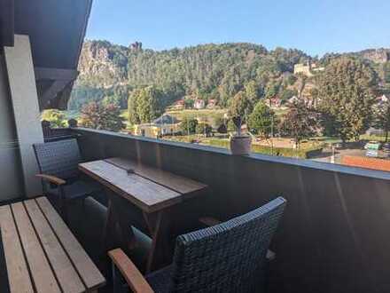 Gepflegte 2-Zimmer-Wohnung mit Balkon in Kurort Rathen