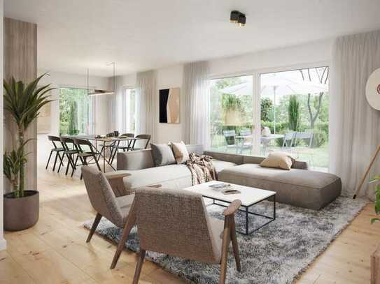Elegante 3,5-Zimmer-Wohnung im Erdgeschoss mit 150 m² Gartenanteil