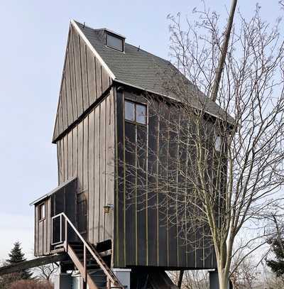 historische Bockwindmühle-eine Rarität als Feriendomizil