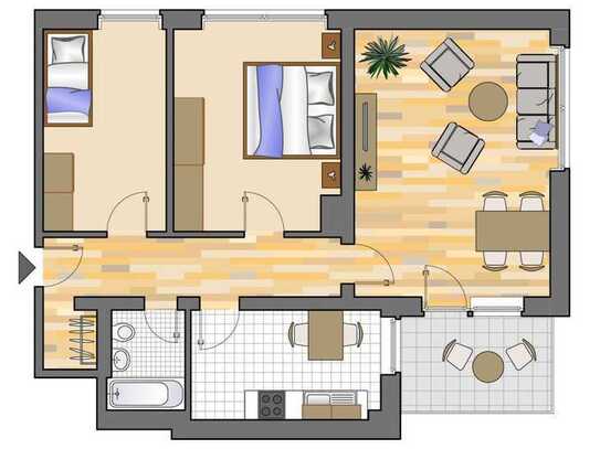 Demnächst frei! 3-Zimmer-Wohnung in Marl