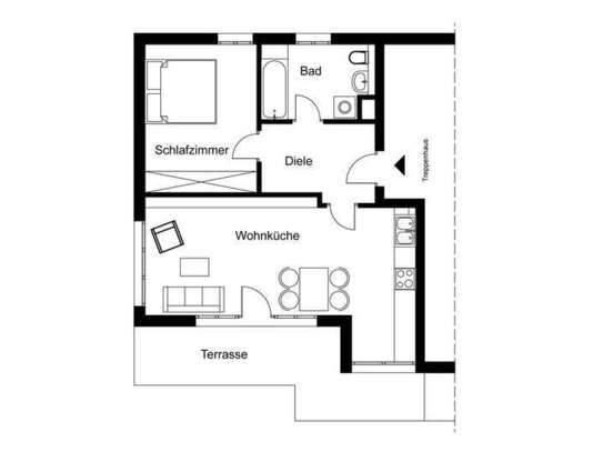 Dachgeschoss-Wohnung