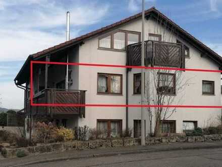 Gepflegte 4-Raum-EG-Wohnung mit Balkon und Einbauküche in Oberstenfeld