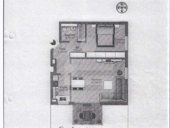 Helle 2-Zimmer-EG-Wohnung mit kleinem Garten in Höhenkirchen-Siegertsbrunn