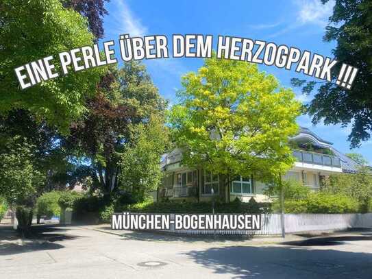 Edle, lichtdurchflutete 3-Zimmerwohnung über den Dächern des Herzogparks in München-Bogenhausen!