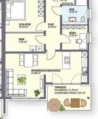 Hochwertige Ausstattung und ernergiesparende Technik - 
Neubau einer barriefreien Bungalow-Anlage