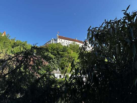 Gemütliche Altstadt-Wohnung mit Balkon und Blick auf die Burg Trausnitz