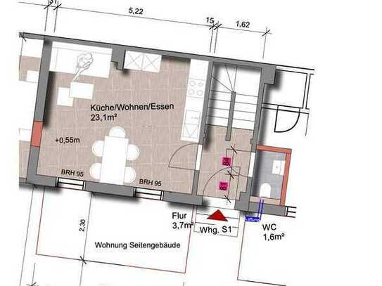 3,5-Zimmer-Wohnung in Neustadt im ruhigen Hinterhof 1.Bezug nach Kernsanierung