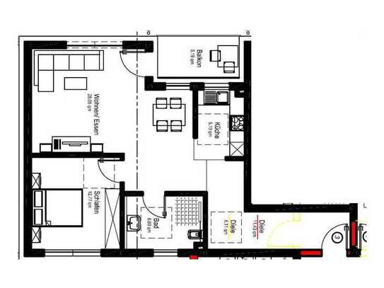 Schöne 2-Zimmer Wohnung in Dörzbach (W3)
