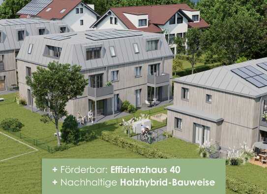 Dualastraße | Nachhaltige Holz-Hybrid-Bauweise mit Effizienzhaus 40 | 1,5-Zimmer Wohnung im 1.OG