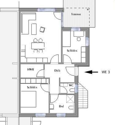 Moderne Wohnung in ruhiger Lage