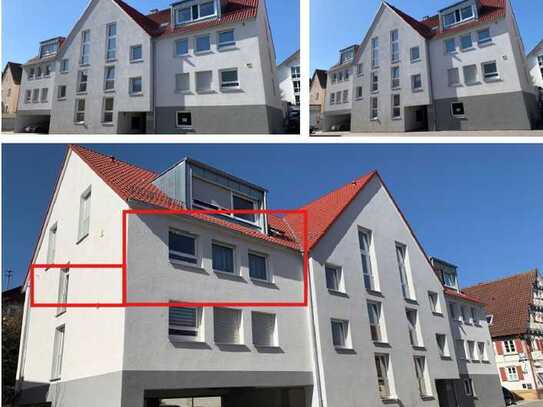 Sonnige 3,5 Zimmer Neubau-Wohnung mit großem Südwestbalkon in zentraler Lage Holzgerlingen