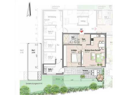 Tolle Single-Wohnung mit kleinem Garten (ETW Nr. 1)