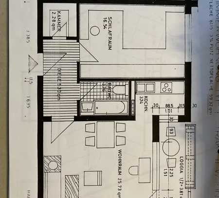 Geschmackvolle Wohnung mit zwei Zimmern sowie Balkon und Einbauküche in Germering