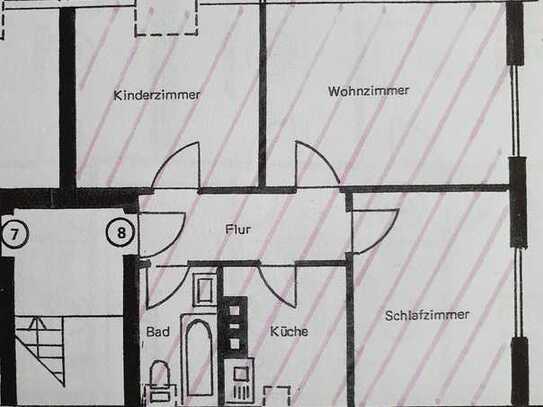 Geschmackvolle 3-Raum-DG-Wohnung in Bad Krozingen