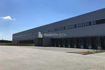 "BAUMÜLLER & CO." - ca. 40.000 m² hochwertiger Logistikneubau - Rampenlager an BAB