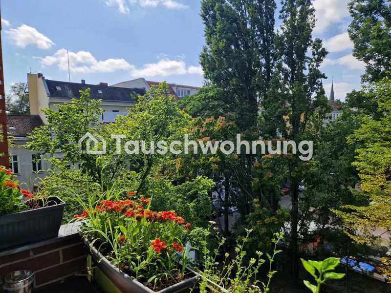 Tauschwohnung: Blick ins Grüne, zentrale, helle 2-Raumwohnung