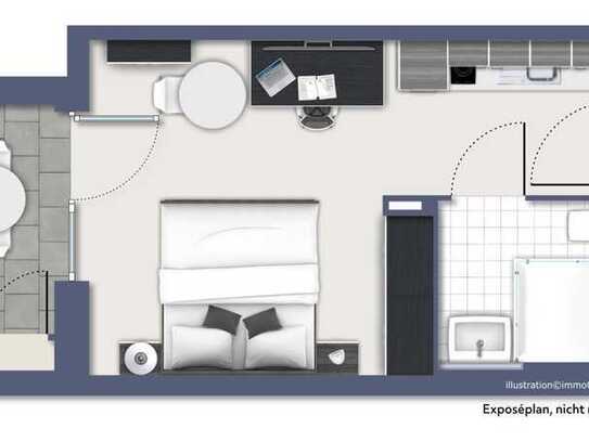 Furnished business apartmnet "Single-Suite XL" for two people to fall in love with !