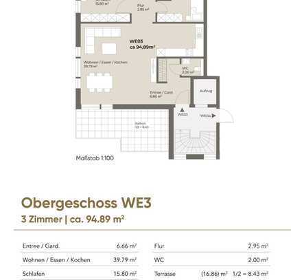 Keine Heizkosten!! Exklusive 3-Zi.-Neubau-Etagenwohnung mit großem Süd-West-Balkon in zentraler Lage