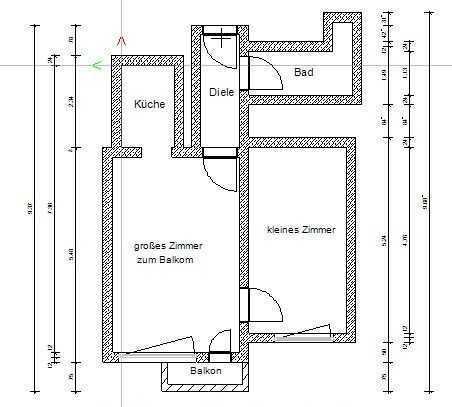 Helle, freundliche 2,5 Zimmer - Wohnung