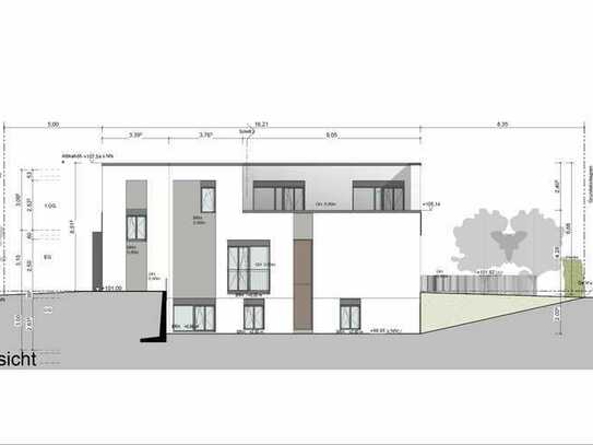 Baugrundstück inkl. Planung u. Baugenehmigung für ein Mehrfamilienhaus in top Lage. Provisionsfrei