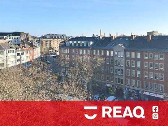 Perfekt geschnittene, helle Studiowohnung in der Innenstadt und Blick über die Dächer Aachens!