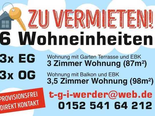 Erstbezug mit Balkon und EBK: Geschmackvolle 3,5-Zimmer-Wohnung mit geh. Innenausstattung