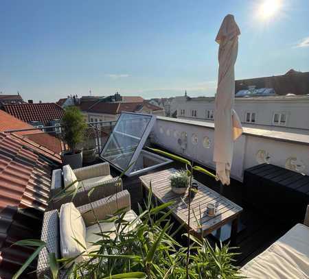 Charmante Wohnung mit Dachterrasse direkt am Marktplatz