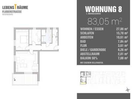 Attraktive 3-Zimmerwohnung, lichtdurchflutet und mit Balkon