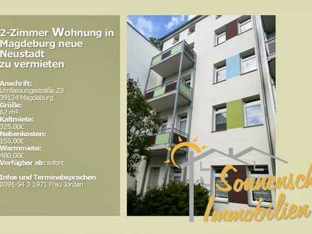 2 Zimmer Wohnung mit Balkon in Magdeburg neue Neustadt zu vermieten