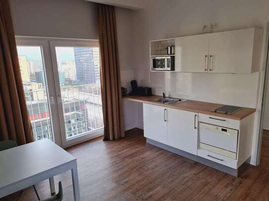 Möbliertes Studio Plus Apartment mit Fitness, Wifi & Lounge