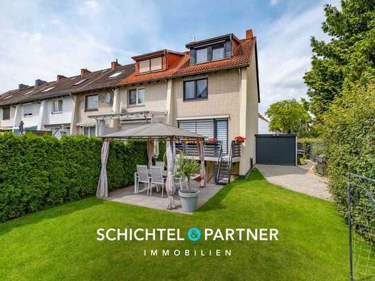 Bremen - Kirchhuchting | Modernisiertes Reihenendhaus mit schönem Garten, Terrasse & eigener Garage