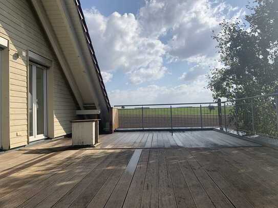 Natur Pur! DG+Dachterrasse+unglaubliche Aussicht und Ruhe 3,5 Zimmer+Dachspitz in Grafenau-Döffingen