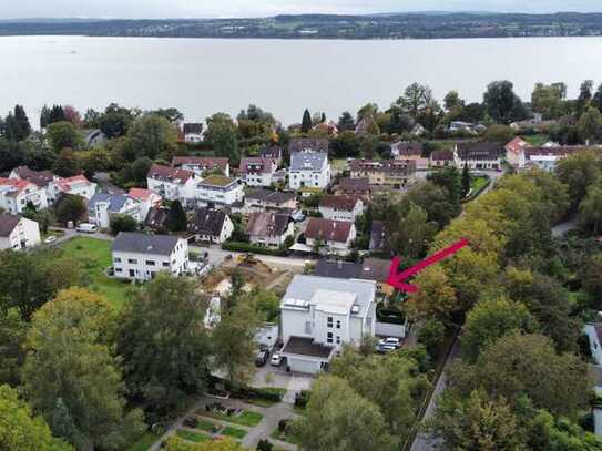 Geschmackvolle 4-Raum-EG-Wohnung mit gehobener Innenausstattung mit Balkon/EBK am Bodenseeufer