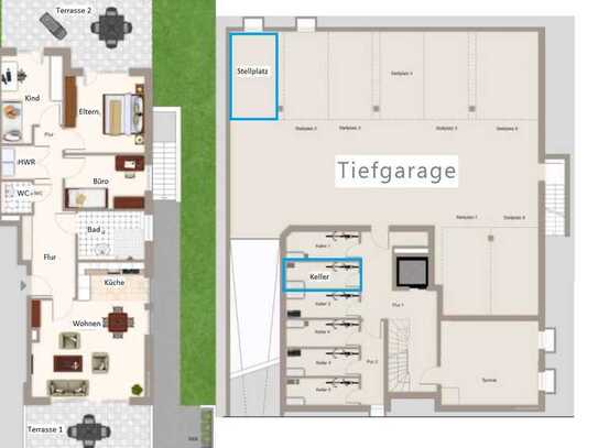 EG Wohnung mit eigenem Garten