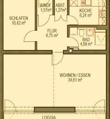 *Top* 2 Zimmer Whg. am Lerchenauer See nach Kernsanierung