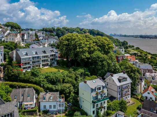 ULI VOGELER GmbH -ERBPACHT- VERMIETETE 3-ZI-MAISONETTE-WHNG MIT TRAUMHAFTEN PANORAMA-ELBBLICK - WE 1