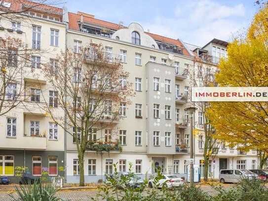 IMMOBERLIN.DE - Sehr attraktive Altbauwohnung für teilgewerbliche Nutzung mit Terrassen & Kaminofen