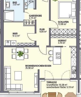 Hochwertige Ausstattung und ernergiesparende Technik - 
Neubau einer barriefreien Bungalow-Anlage