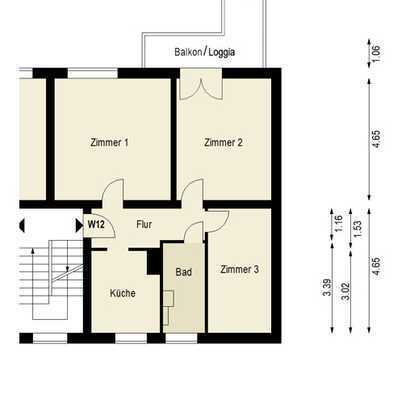 Wohnen im Grünen: Gemütlicher Altbau in Fahrradstraße