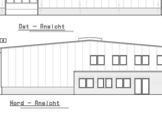 Gewerbehalle mit Büroräumen