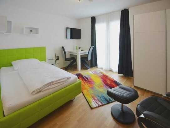 Moderne 1-Zimmer-Wohnung, möbliert & komplett ausgestattet in Mörfelden